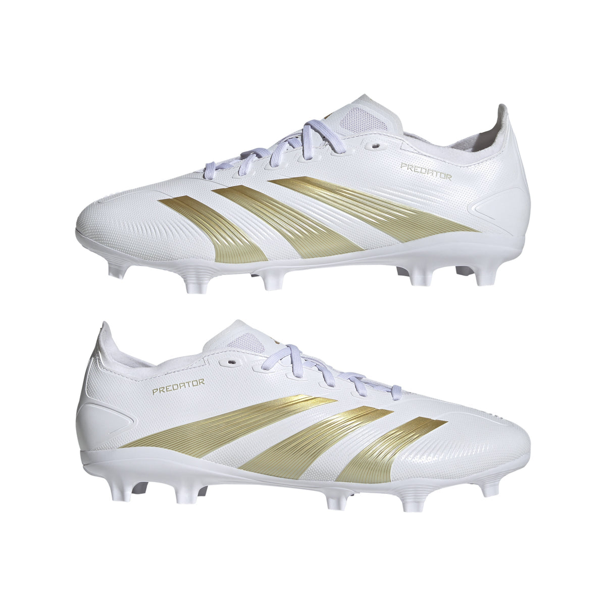 adidas Predator League FG Firm Ground Soccer Cleats - White/Gold