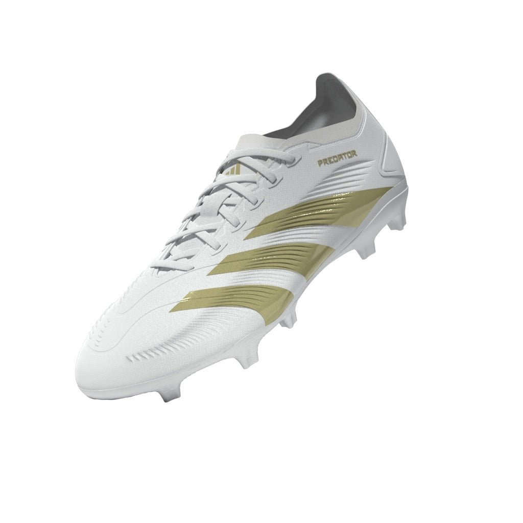 adidas Predator League FG Firm Ground Soccer Cleats - White/Gold