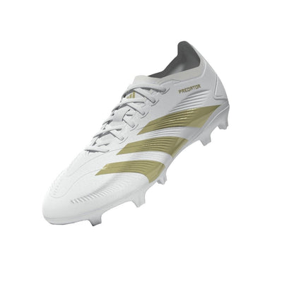 adidas Predator League FG Firm Ground Soccer Cleats - White/Gold