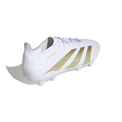 adidas Predator League FG Firm Ground Soccer Cleats - White/Gold