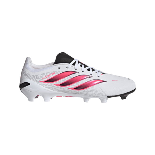 adidas Predator League  Firm Ground Men's Soccer Cleats - White/Solar Turbo/Black