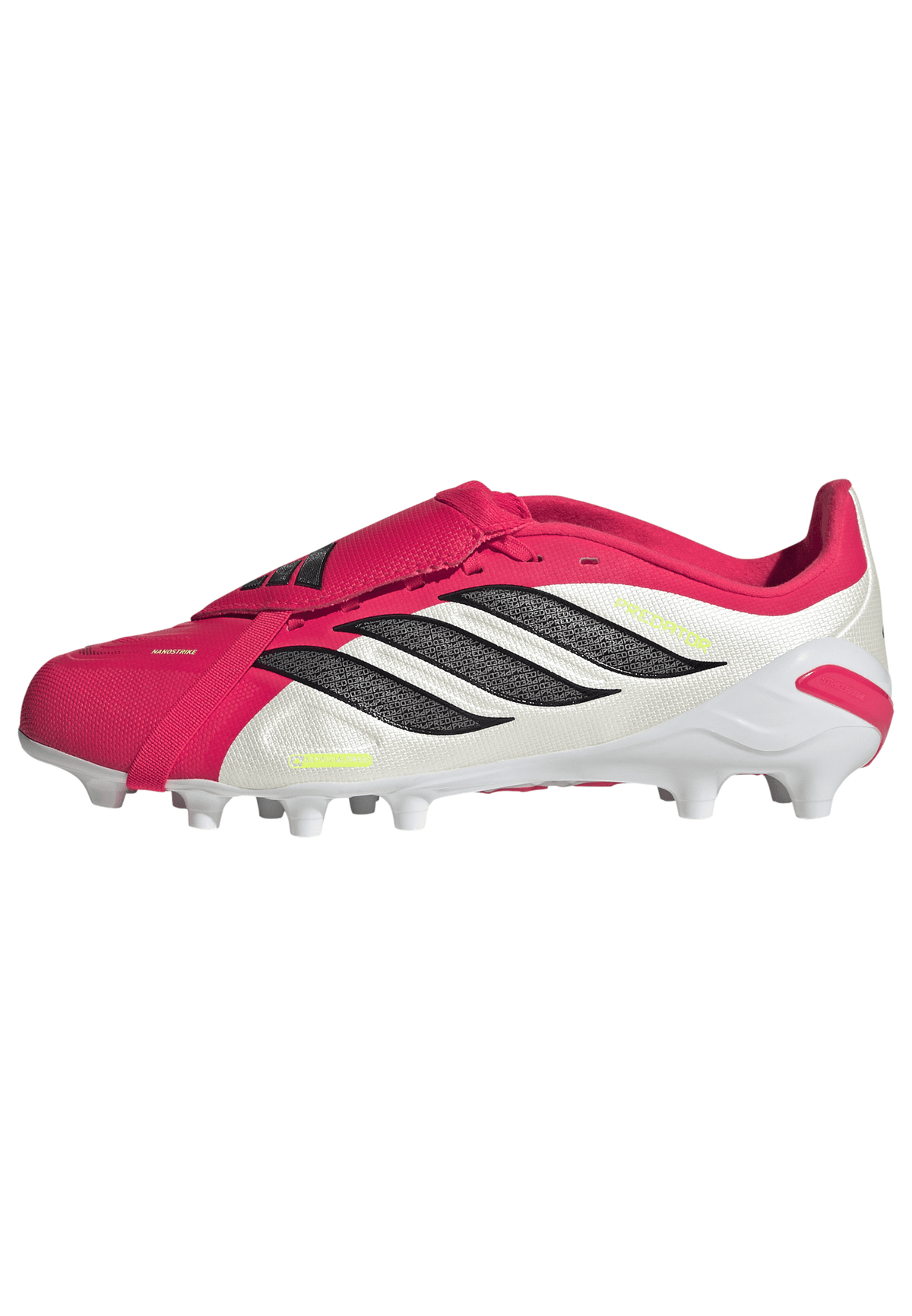 adidas Predator League Fold-Over Tongue AG Artificial Ground Youth Soccer Cleats - Red/Black/White