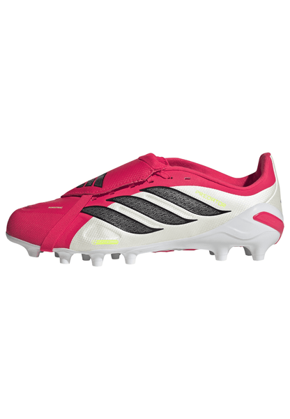 adidas Predator League Fold-Over Tongue AG Artificial Ground Youth Soccer Cleats - Red/Black/White