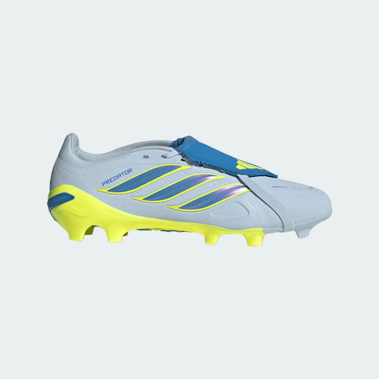 adidas Predator League Fold-Over Tongue FG Firm Ground Men's Soccer Cleats - Sky/Blue/Yellow
