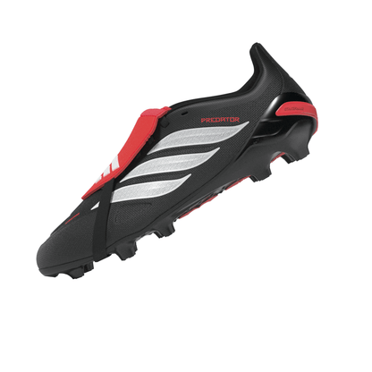 adidas Predator League Fold-Over Tongue FG Firm Ground Youth Soccer Cleats - Black/White