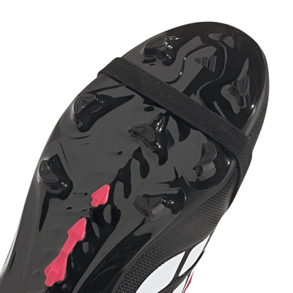 adidas Predator League Fold-Over Tongue FG Firm Ground Youth Soccer Cleats - Black/White