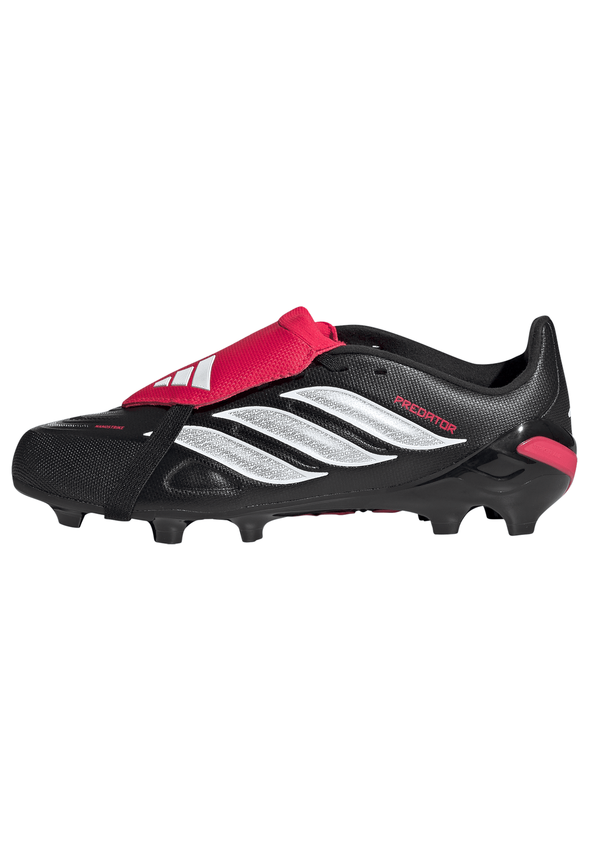 adidas Predator League Fold-Over Tongue FG Firm Ground Youth Soccer Cleats - Black/White