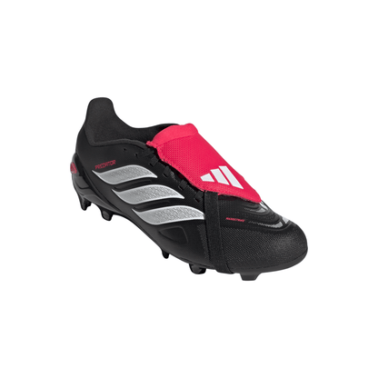 adidas Predator League Fold-Over Tongue FG Firm Ground Youth Soccer Cleats - Black/White