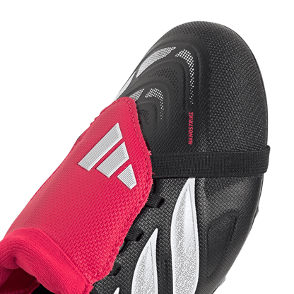 adidas Predator League Fold-Over Tongue FG Firm Ground Youth Soccer Cleats - Black/White