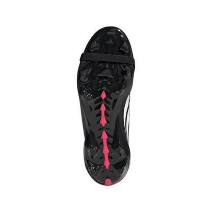 adidas Predator League Fold-Over Tongue FG Firm Ground Youth Soccer Cleats - Black/White