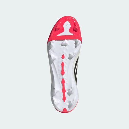 adidas Predator League Fold-Over Tongue FG Firm Ground Youth Soccer Cleats - Lucid Red/Black
