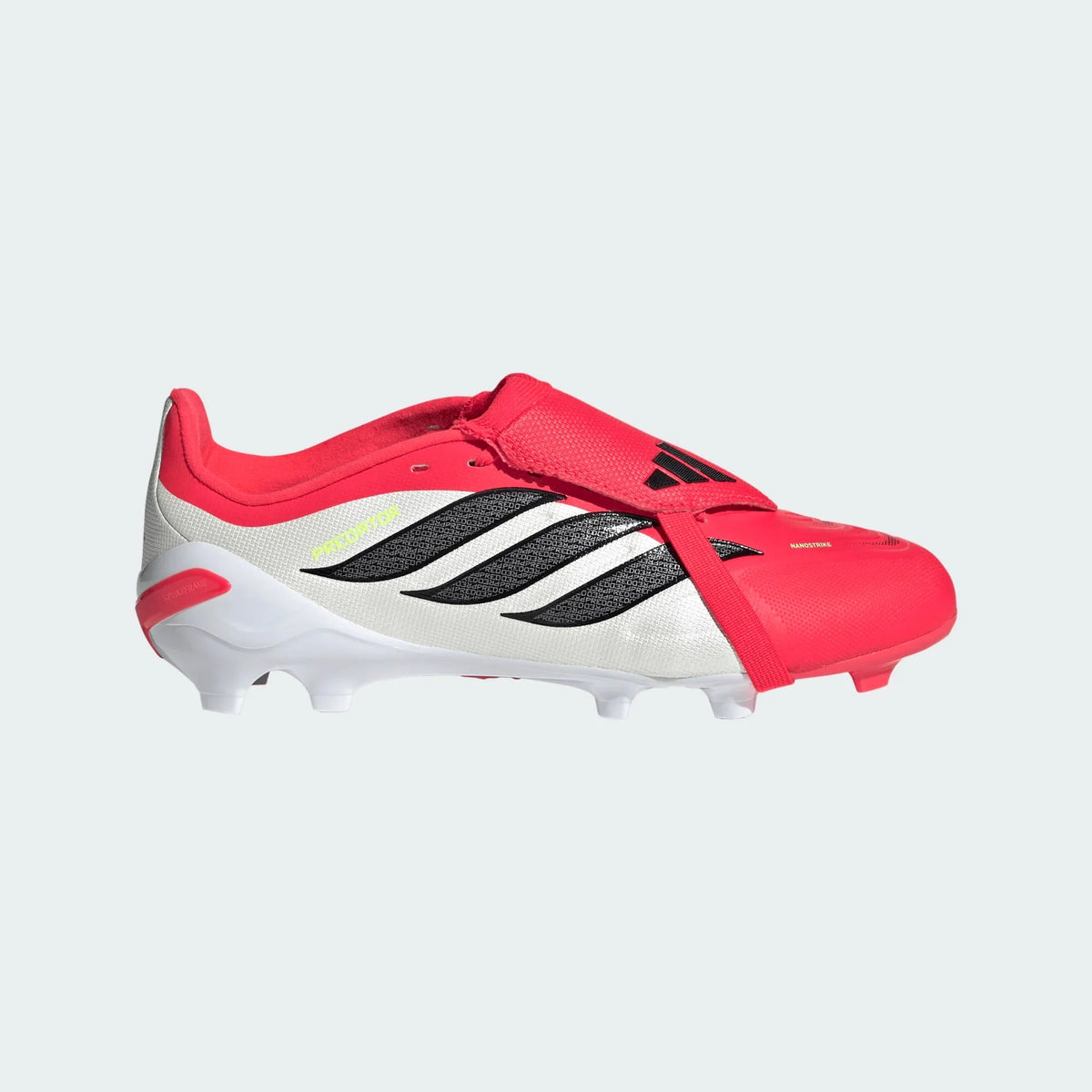 adidas Predator League Fold-Over Tongue FG Firm Ground Youth Soccer Cleats - Lucid Red/Black