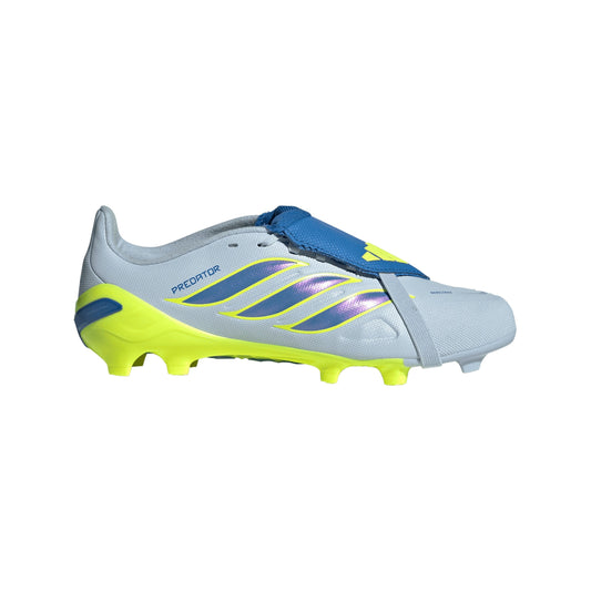 adidas Predator League Fold-Over Tongue FG Firm Ground Youth Soccer Cleats - Sky/Blue/Yellow