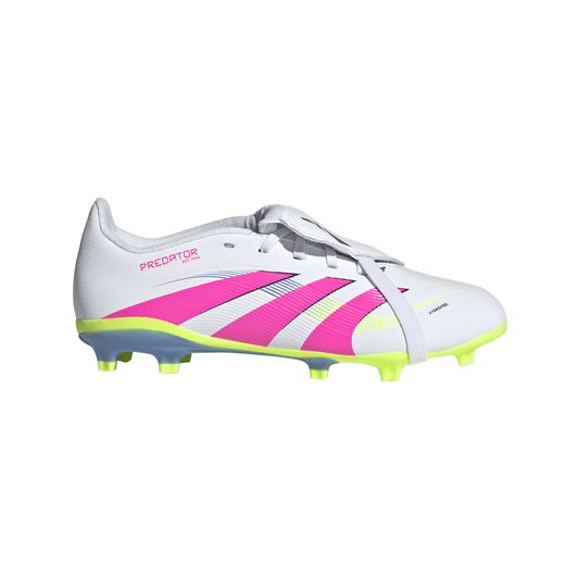 adidas Predator League Fold-Over Tongue Firm Ground Boots Junior - White