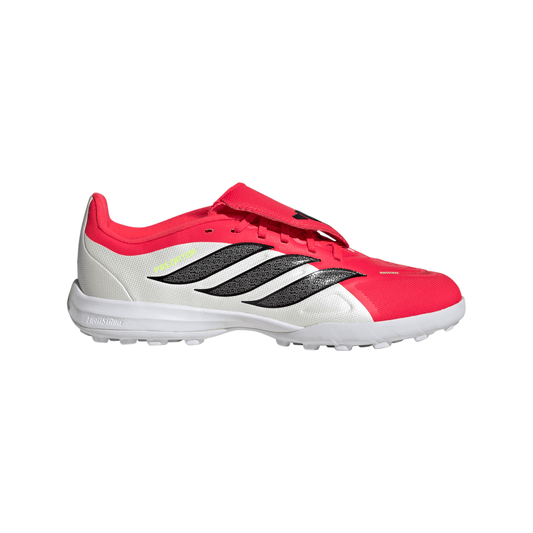 adidas Predator League Fold-Over Tongue TF Turf Youth Soccer Cleats - Red/Black/White