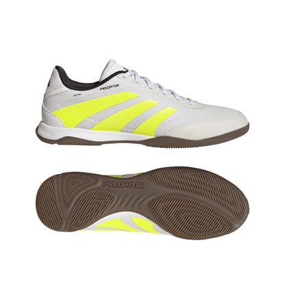 adidas Predator League Indoor Shoes- White/Lemon