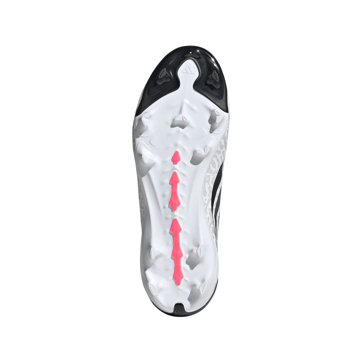 adidas Predator League Laceless Firm Ground Youth Soccer Cleats - White/Solar Turbo/Black