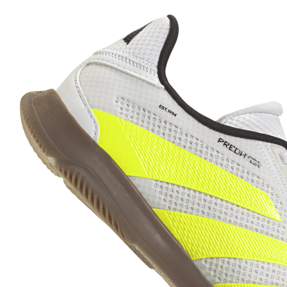 adidas Predator League Youth Indoor Shoes -White/Lemon