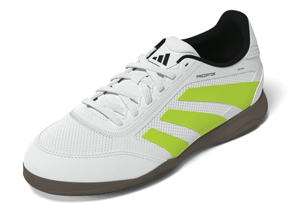 adidas Predator League Youth Indoor Shoes -White/Lemon
