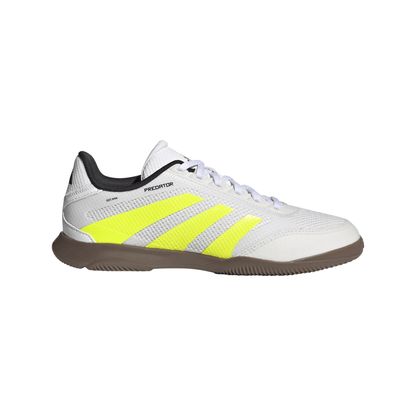 adidas Predator League Youth Indoor Shoes -White/Lemon