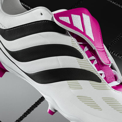 adidas Predator Precision.3 FG Firm Ground Soccer Cleats - White/Black