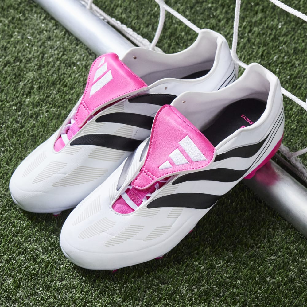 adidas Predator Precision.3 FG Firm Ground Soccer Cleats - White/Black