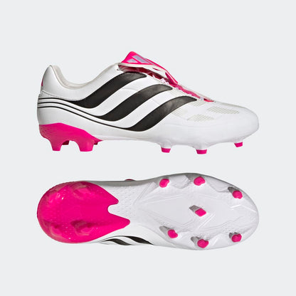 adidas Predator Precision.3 FG Firm Ground Soccer Cleats - White/Black