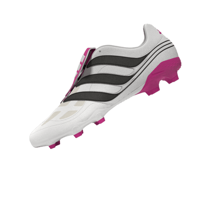 adidas Predator Precision.3 FG Firm Ground Soccer Cleats - White/Black