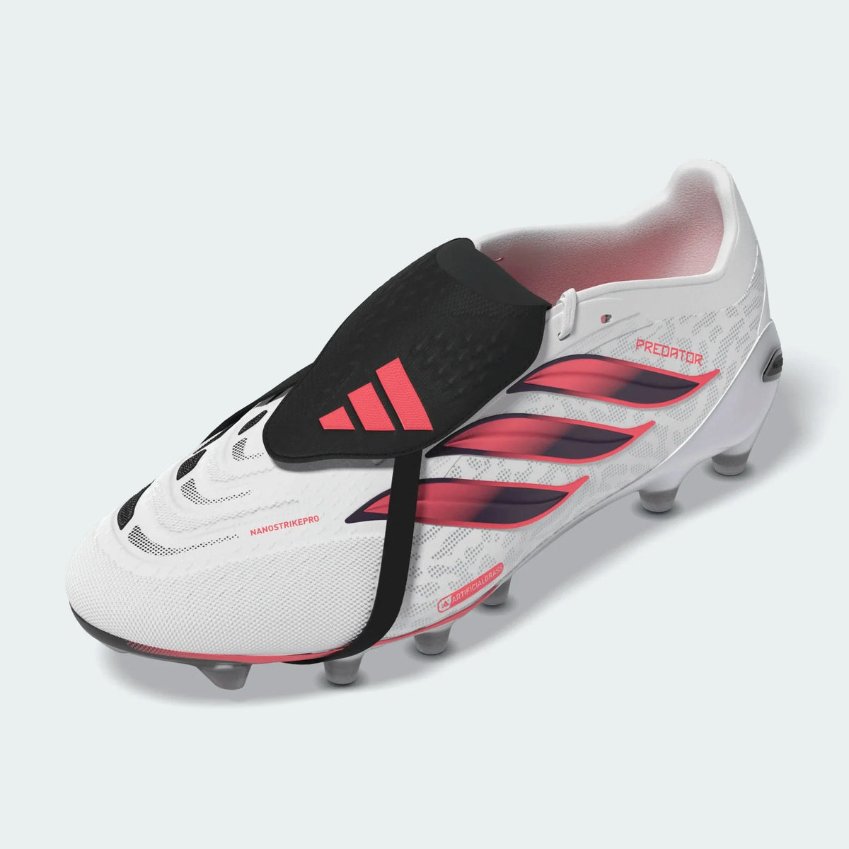 adidas Predator Pro Fold-Over Tongue Artificial Ground Men's Soccer Cleats - White/Solar Turbo/Black
