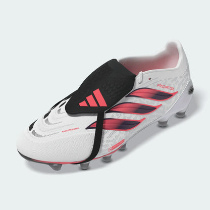 adidas Predator Pro Fold-Over Tongue Artificial Ground Men's Soccer Cleats - White/Solar Turbo/Black