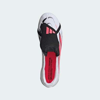 adidas Predator Pro Fold-Over Tongue Artificial Ground Men's Soccer Cleats - White/Solar Turbo/Black