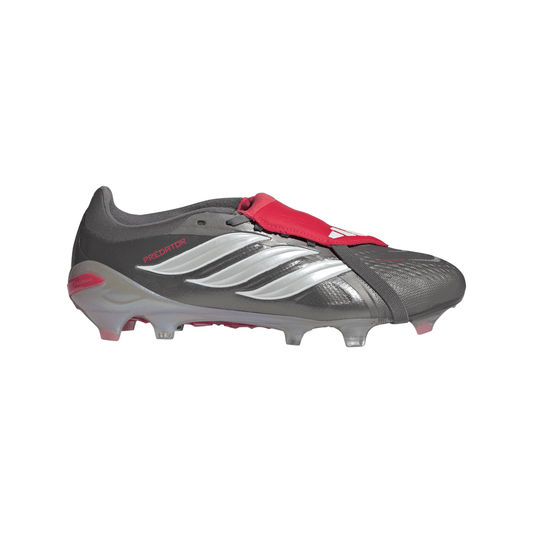 adidas Predator Pro Fold-Over Tongue FG Men's Soccer Cleats - Grey/Red