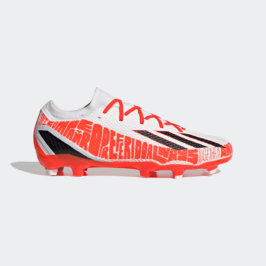 adidas Speedportal Messi 3 FG Firm Ground Soccer Cleats White/Black/Red