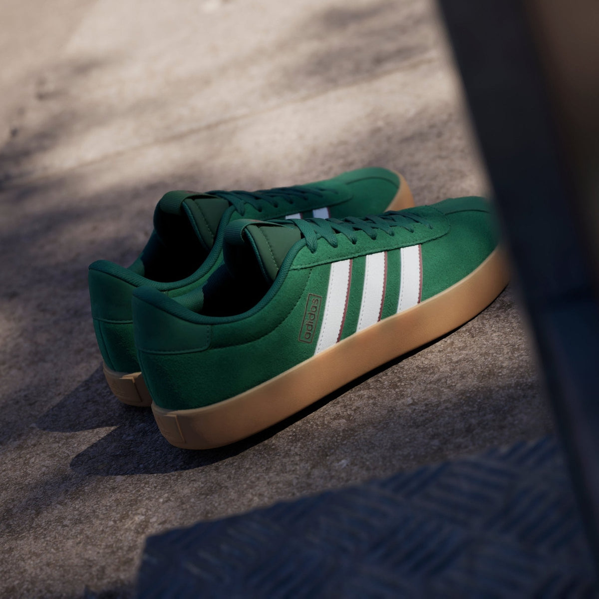 adidas VL Court 3.0 Shoes Dark Green/White/Collegiate Burgundy