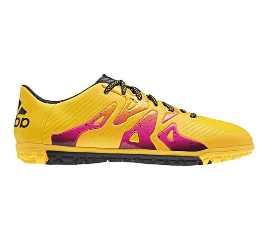 adidas X 15.3 IN Men's Soccer Shoes - Gold/Black/Pink