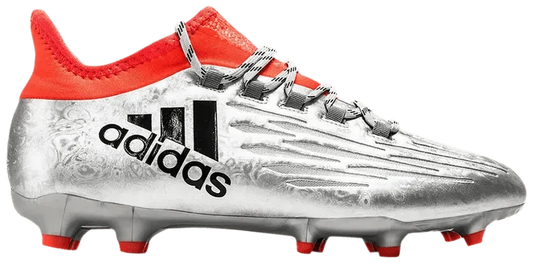 adidas X 16.2 FG Soccer Shoes Silver/Black/Red
