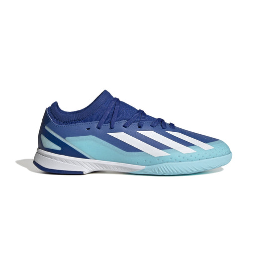 adidas X Crazyfast.3 IN Junior Indoor Soccer Shoes - Royal/White