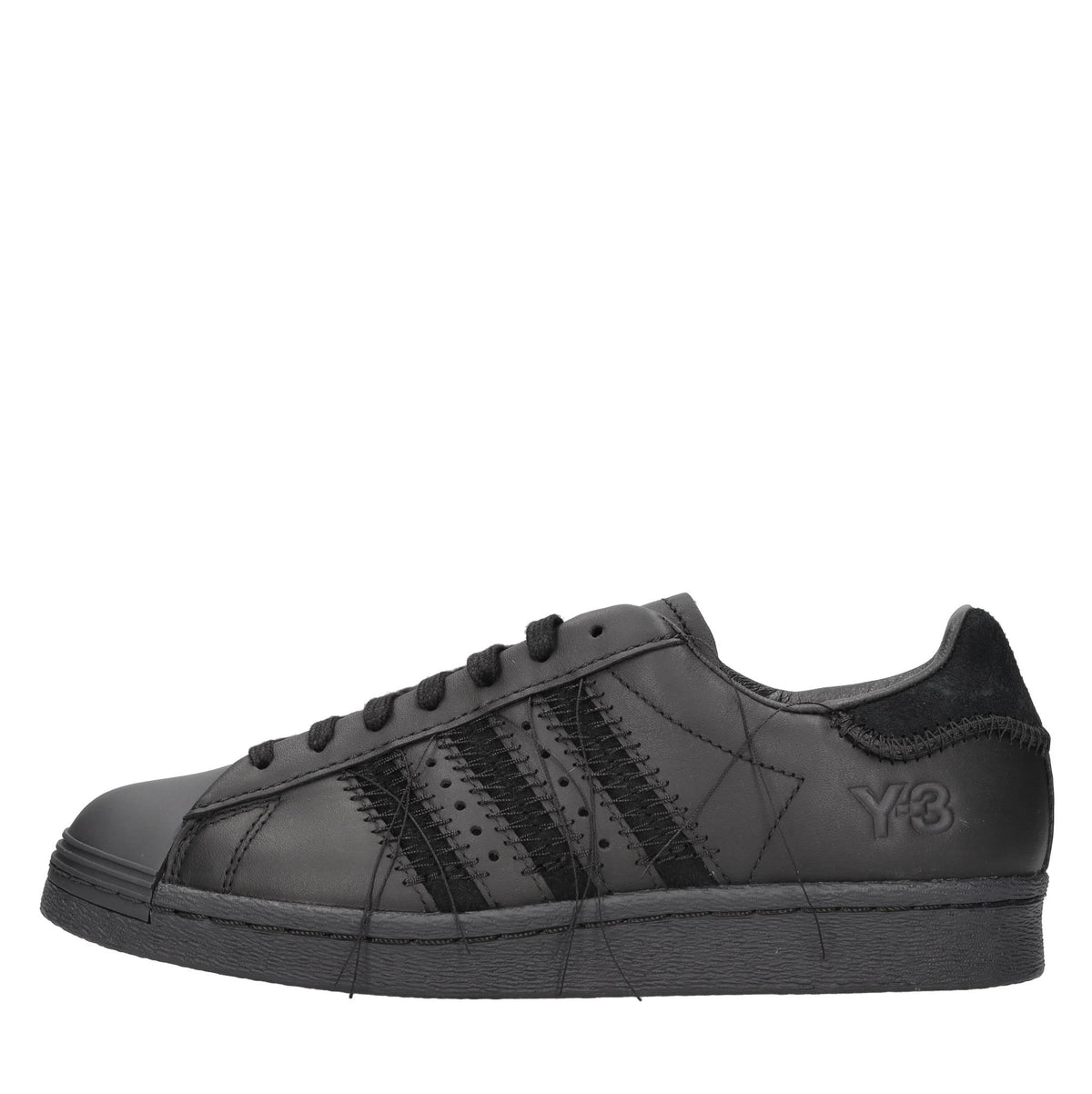 adidas Y-3 Superstar leather low-top sneakers - Black