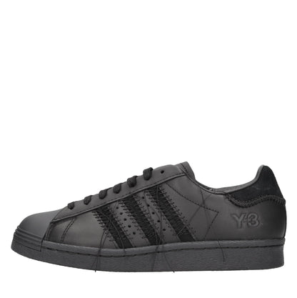 adidas Y-3 Superstar leather low-top sneakers - Black