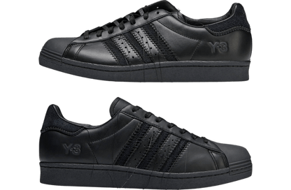 adidas Y-3 Superstar leather low-top sneakers - Black
