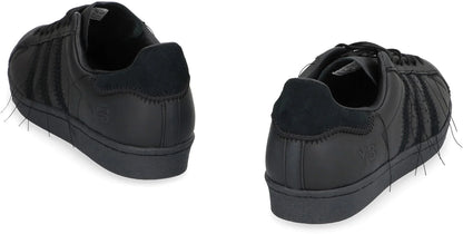 adidas Y-3 Superstar leather low-top sneakers - Black