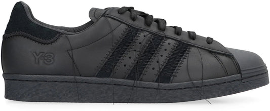 adidas Y-3 Superstar leather low-top sneakers - Black