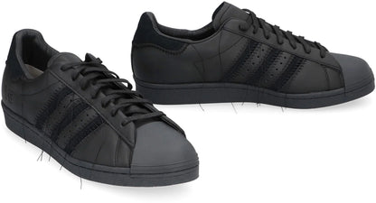 adidas Y-3 Superstar leather low-top sneakers - Black