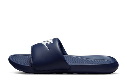 Victori One Slides Men's :Midnight Navy | White