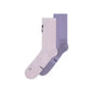 Core Run Sock High (2 Pack) Unisex :Foxglove | Mallow