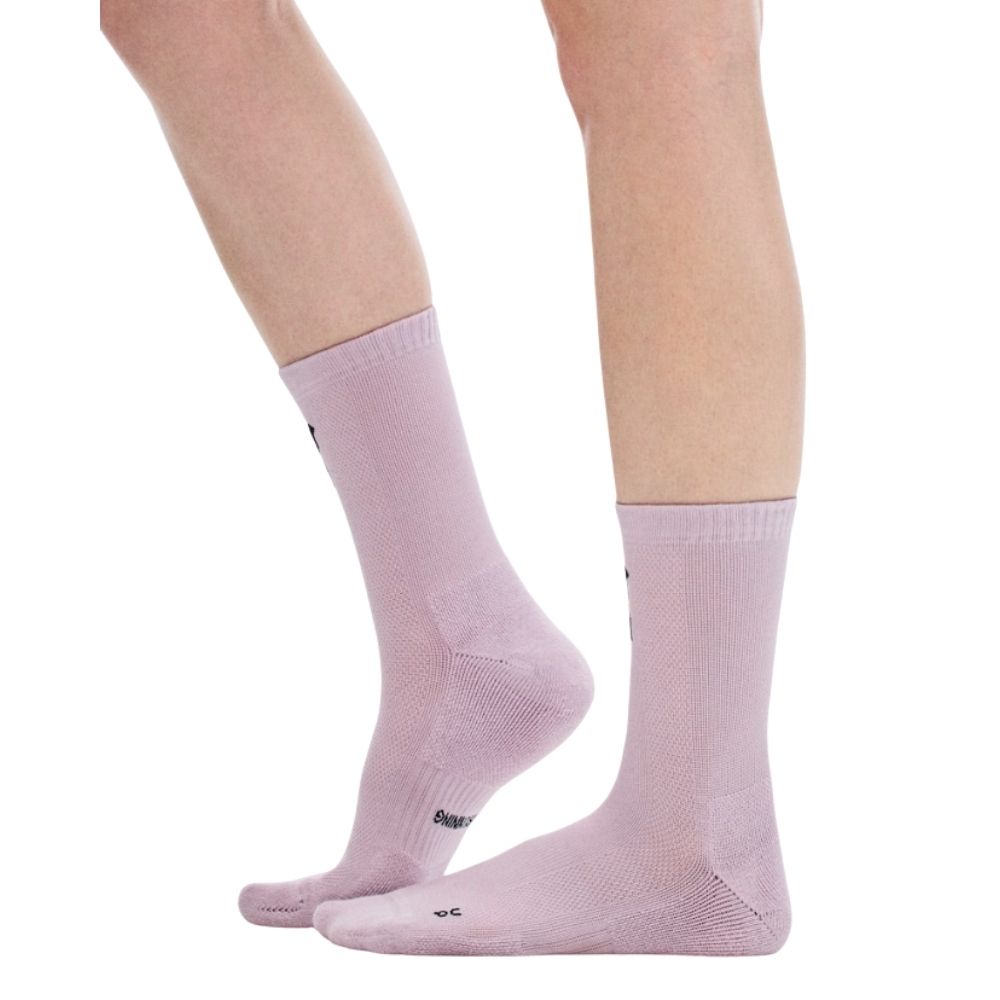 Core Run Sock High (2 Pack) Unisex :Foxglove | Mallow