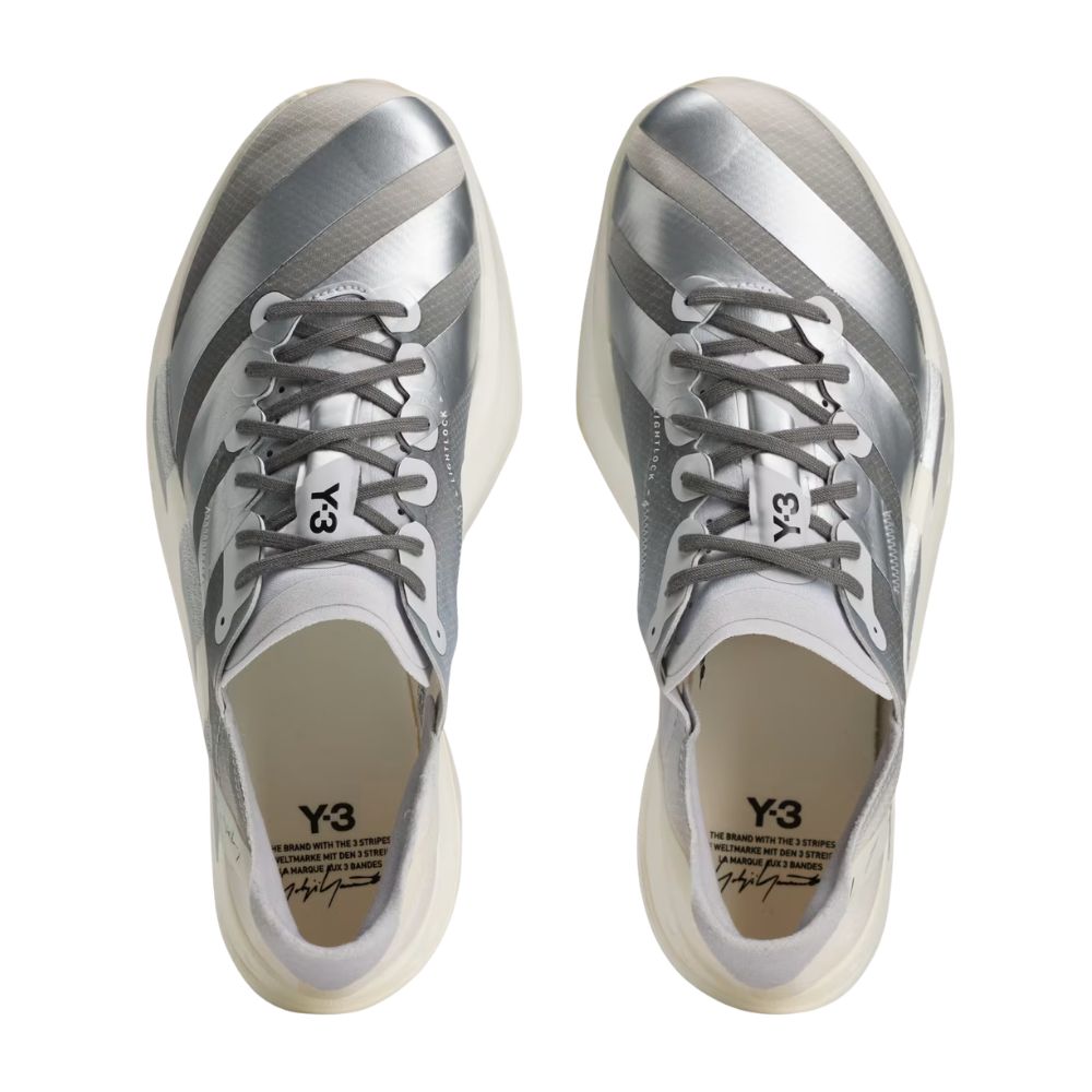 Y-3 Adios Pro 4 Men’s :Chalk White | Silver Metallic