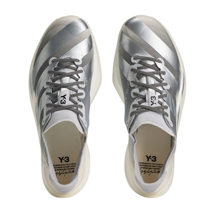 Y-3 Adios Pro 4 Men’s :Chalk White | Silver Metallic