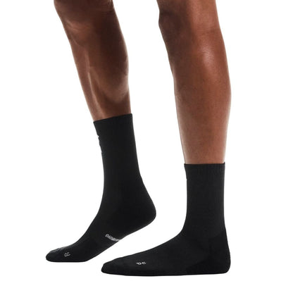Core Run Sock High (2 Pack) Unisex :Black