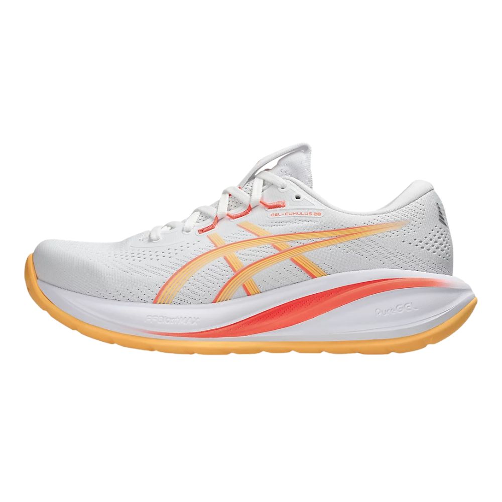 Gel-Cumulus 28 Standard (B) Women’s :White | Orange Glow